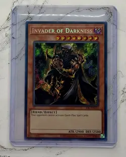 Invader of Darkness IOC-EN111 Invasion of Chaos 25th Anniversary NM Secret Rare - Image 1