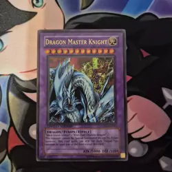 Yugioh TCG Dragon Master Knight UF02-EN001 Limited Edition Ultra Rare Promo - LP - Image 1