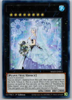 Teardrop the Rikka Queen MAZE-EN053 Ultra Rare Maze of Memories Yu-Gi-Oh NM - Image 1