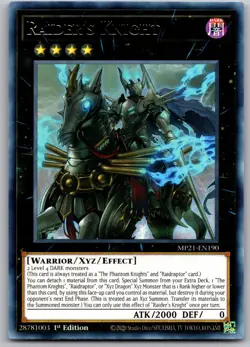 Raider's Knight MP21-EN190 R 2021 Tin of Ancient Battles Yu-Gi-Oh NM - Image 1