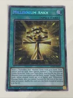 Yugioh Millennium Ankh x 3 - 1st Edition Starlight Rare NM - Free Holo - B - Image 2