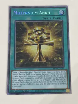 Yugioh Millennium Ankh x 3 - 1st Edition Starlight Rare NM - Free Holo - B - Image 4