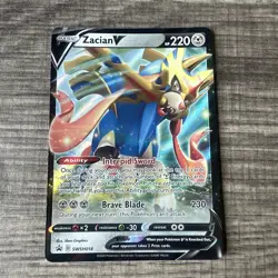Zacian V SWSH018 SWSH: Sword & Shield Promo Cards Holo - Image 1