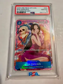 2025 ONE PIECE OP13-051 CARRYING ON HIS WILL BOA HANCOCK ALT ART PSA 10 - Image 1