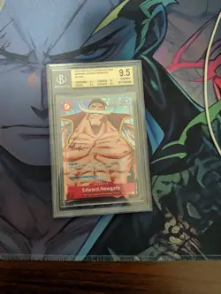 2023 One Piece English OP02-004 Edward Newgate SR Alt Art BGS 9.5!! - Image 1