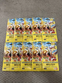 One Piece Booster Pack Lot x10 OP15 EB04 Adventure On Kami’s Island Sealed TCG - Image 1