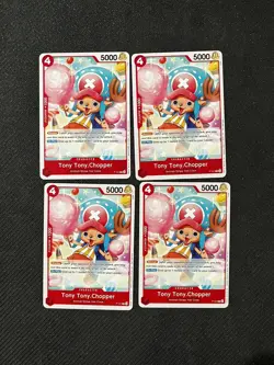 4x Tony Tony Chopper P-101 - One Piece TCG 2026 English Promo Playset Near Mint - Image 1