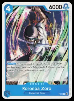 Roronoa Zoro - P-056 (Nami Deck) P-056 Learn Together Deck Set One Piece NM - Image 1