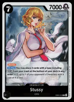 Stussy EB03-043 Rare Extra Booster: One Piece Heroines Edition One Piece NM/M - Image 1