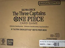 6x ONE PIECE ENGLISH Ultra Deck the Three Captains ST-10 Sealed Case Bandai - Image 1