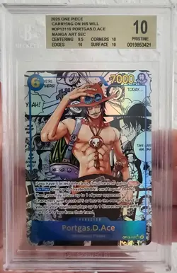 2025 One Piece Portgas D. Ace Manga OP13-119 PSA 10 ENGLISH SSP - Image 1
