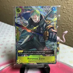 Roronoa Zoro OP07-113 UC Foil Illustration Box Vol.3 One Piece Promo Sealed - Image 1