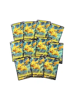 LOT of (11) 2020 Pokemon TCG “Pikachu V” SWSH063 Black Star Promo Holo Cards - Image 1