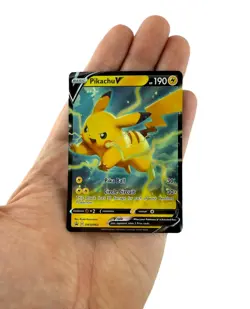 LOT of (11) 2020 Pokemon TCG “Pikachu V” SWSH063 Black Star Promo Holo Cards - Image 2