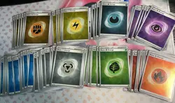 LOT OF 114x Prismatic Evolutions Holo Energy Cards - Pokemon TCG Foil Energies! - Image 1