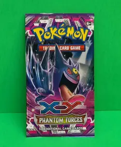 EMPTY Pokemon XY Phantom Forces Booster Pack X1 Mega M Gengar No Cards - Image 1