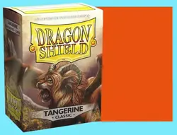 100 DRAGON SHIELD CLASSIC Standard Size TANGERINE Card Sleeves deck protector - Image 1