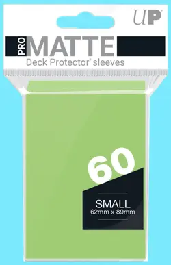 Ultra Pro 60 LIME GREEN PRO-MATTE Small Deck Protector NEW Gaming Card Sleeves - Image 1