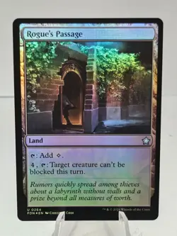 x1 Rogue's Passage FDN Foundations MTG 264 FOIL UNCOMMON M/NM 1x - Image 1