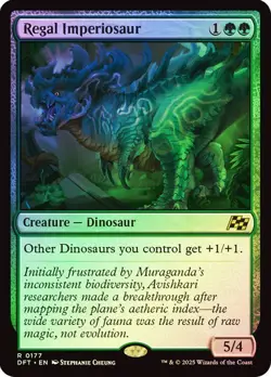 Regal Imperiosaur 177 Foil NM MTG Aetherdrift Magic - Image 1
