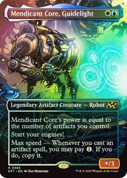 Mendicant Core, Guidelight (Borderless) 365 Foil NM MTG Aetherdrift Magic - Image 1