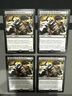 Champion Of The Perish X4 Innistrad Midnight Hunt Mtg Lot Nm Near Mint - Image 1