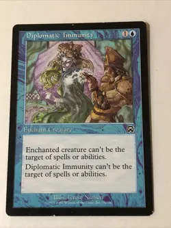 Diplomatic Immunity X1 Mercadian Masques LP Condition See Pics Front/Back - Image 1