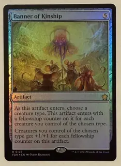 Banner of Kinship Foil - Foundations MTG Magic the Gathering - Image 1