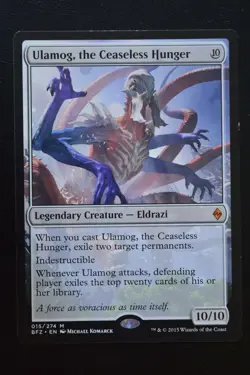 MTG ULAMOG, THE CEASELESS HUNGER Battle for Zendikar LP Played - Image 1