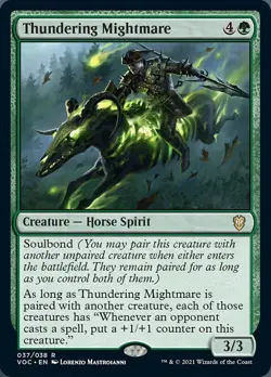 Thundering Mightmare [Innistrad: Crimson Vow Commander] Magic MTG - Image 1