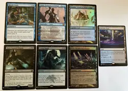 MTG Commander Lot Rhystic Study Morphic Pool Rune-scarred Demon Minamo Shizo Etc - Image 1