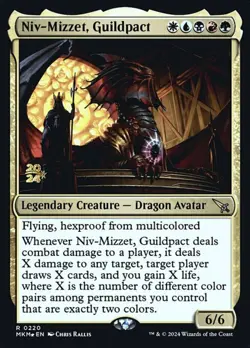 1 x Niv-Mizzet, Guildpact - Foil - Prerelease Promo - Murders at Karlov Manor - - Image 1