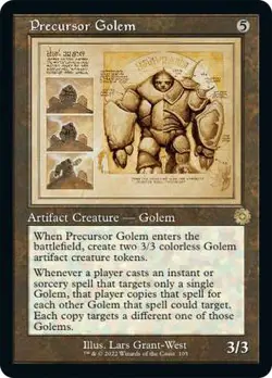 1 x Precursor Golem - Foil - Retro Schematic - The Brothers' War: Retro Frame Ar - Image 1