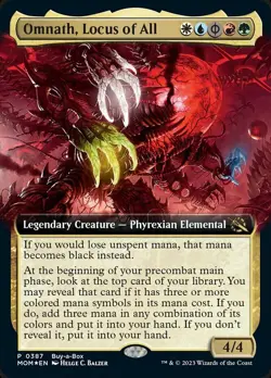 1 x Omnath, Locus of All - Foil - Buy-a-Box Promo - March of the Machine - NM-Mi - Image 1