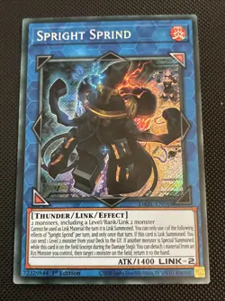 🔥 Euro 🔥 Spright Sprind DABL-EN048 Darkwing Blast 1st Ed. Secret Rare Mint NM - Image 1