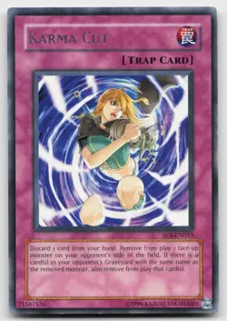 Karma Cut SOI-EN053 Rare Shadow of Infinity Yu-Gi-Oh Near Mint - Image 1