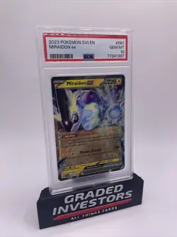 Miraidon EX Pokemon Scarlet & Violet #081 PSA 10 Gorgeous Card - Image 1