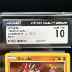 Pokemon Groudon Celebrations Card #017 CGC 10 - Image 2