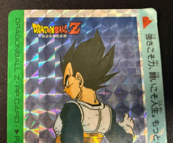 Dragon Ball Z Card No.547 Vegeta Prism Holo Rare Amada Made in Japan - Image 3