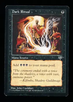 * * 1x Dark Ritual x1 * * Mirage MTG MP Moderately Played - Image 1