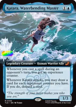 Katara, Waterbending Master (Extended Art) Foil 180 Avatar: The Last Airbende... - Image 1