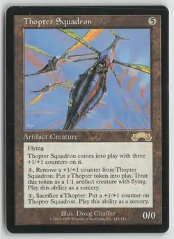 Thopter Squadron Moderately Played 140 Exodus Magic: The Gathering - Image 1