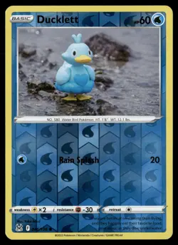 Ducklett 046/196 Common Lost Origin Pokemon Reverse Holo Near Mint - Image 1