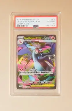 2026 Pokemon PFL EN Mega Charizard X ex - #109 - Ultra Rate - PSA 10 - Image 1