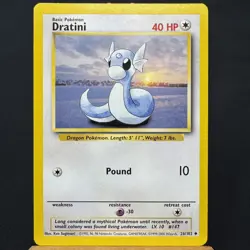 Dratini - 26/102 - Base Set - Unlimited - Uncommon - Pokemon TCG - WOTC - NM - Image 1
