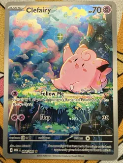 Pokemon Company Clefairy 094/088 SV7 Stellar Crown Illustration Rare Holo - Image 1