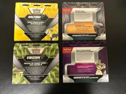 Pokemon TCG MIMIKYU EX Showcase Box Lot Of 4x Virizion, Boltund, Mabosstiff New - Image 2