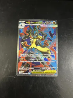Pokemon TCG Mega Lucario EX 160/132 Ultra Rare Holo NM Mega Evolutions Full Art - Image 1