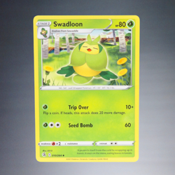 2021 POKEMON TCG SWADLOON #010/264 SW+SH08:FUSION STRIKE UNCOMMON TRADING CARD - Image 1