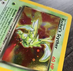 Vintage Gym Heroes Rockets Scyther 13/132 Holo Rare Pokemon Card - Image 2